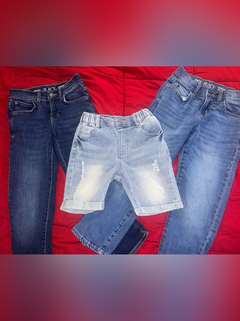 Kids Boys 6T Light Wash Distressed Denim Shorts Bundle